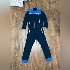 Dirk Bikkembergs 
Blue and navy tracksuit #tracksuit